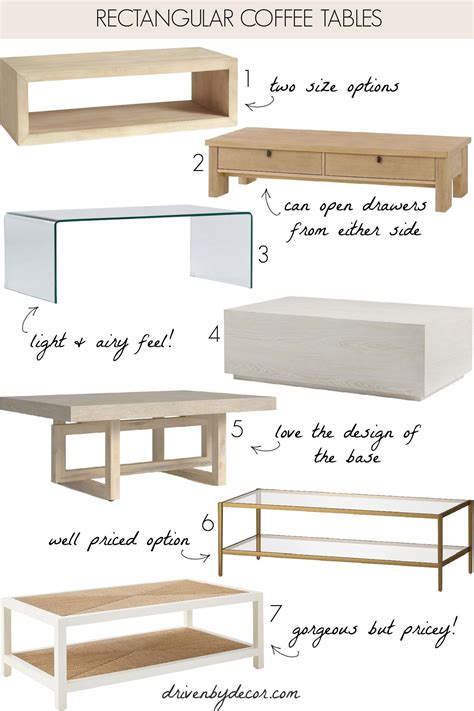 Coffee Table Size Guide: Tips for Getting It Right! - Driven by Decor