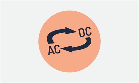 AC and DC voltage icon, eps 10. ac-dc current symbol icon vector ...