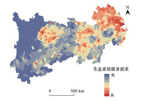 长江经济带生态系统服务供需格局变化与关联性分析