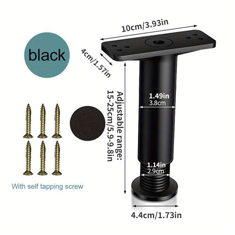 Telescopic Bed Beam Adjustable Support Foot Heightening Furniture Leg ...