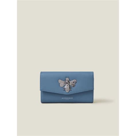 Buy Accessorize London Women's Blue Britney Bee Wallet Online