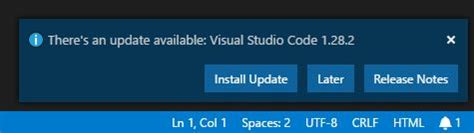 Image result for vs Code Update Prompt