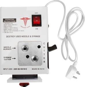 DARSHMOTI Needle Cutter And Syringe Destroyer Needle Burner Price in ...