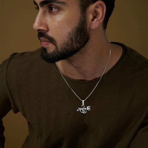 Buy Silver Pendant for Men & Boys Online in India at Best Price