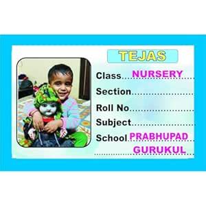 Name Label Stickers for Book with Kid Child Photo Customizable (7.62 cm ...