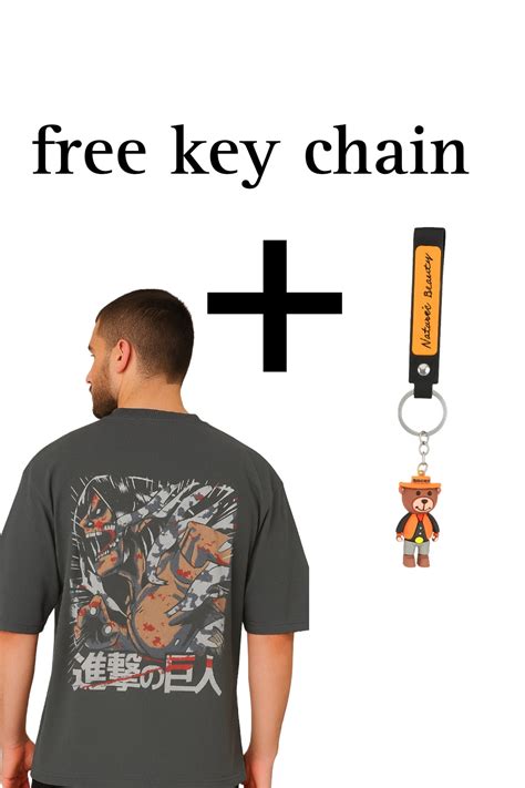 Attack in Titan t-shirt with free key chain – Ro&Be