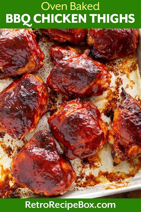 Oven baked bbq chicken thighs – Artofit