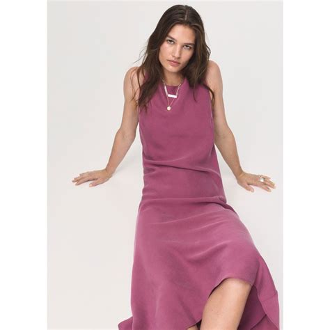 マンゴ MANGO ロングワンピース .-- CAVA （ピンク） -靴＆ファッション通販 ロコンド〜自宅で試着、気軽に返品