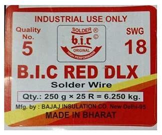 Adaptas india BIC Solder wire Rosin core Tin|Lead (22Swg, Red Deluxe ...