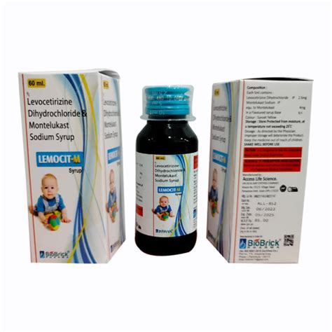 Lemocit m - Levocetirizine Dihydrochloride & Montelukast Sodium Syrup ...