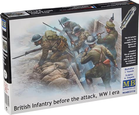 Master Box Models 135 British Infantry Before The India | Ubuy