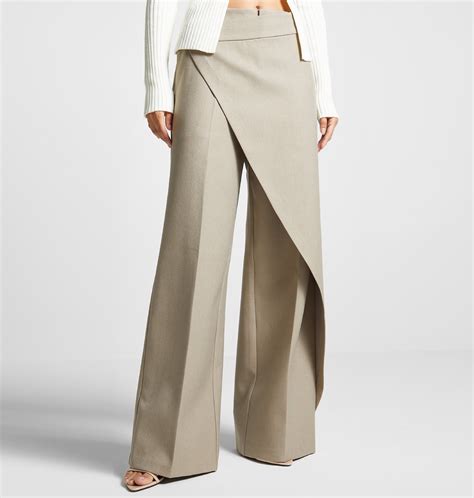 Wide leg wrap style tailored trousers. – Parmo Dharma