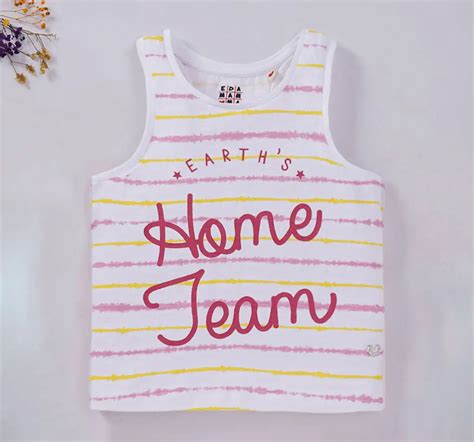 Ed-a-Mamma Sustainable Girls Tie Dye Stripe Tank Top