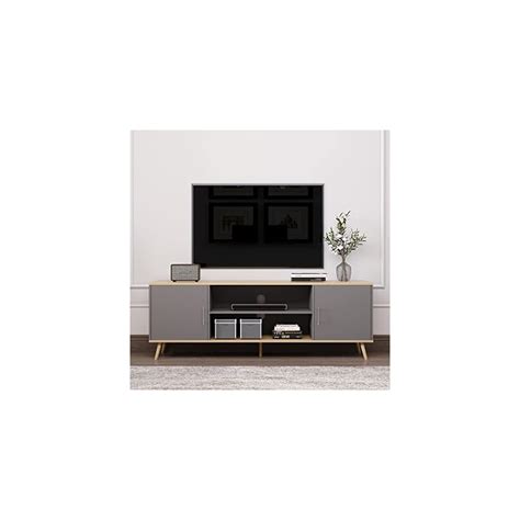 Buy TV Stand for 75 inch TVs with Storage Cabinet, Mid-Century Modern ...