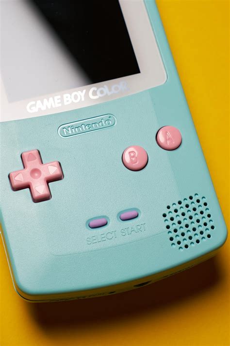 Baby Blue Game Boy Color: Laminated IPS Display & Pastel Pink Buttons ...