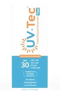 Uv-Tec Tinted Physical Sunscreen SPF 30 | Lightweight Broad Spectrum ...