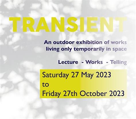 Transient - Exhibition tour and introductory lecture by Dr Matthew ...