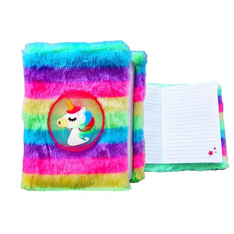 FunBlast Unicorn Diary for Girls – Light Up Diary for Kids, Soft Fur ...