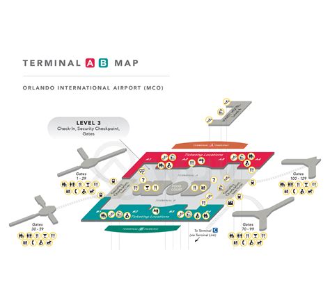 MCO Terminal A – Terminal A Map, Restaurants, Stores - Way