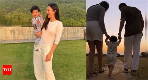 Gauahar Khan and Zaid Darbar share a glimpse of their little munchkin ...