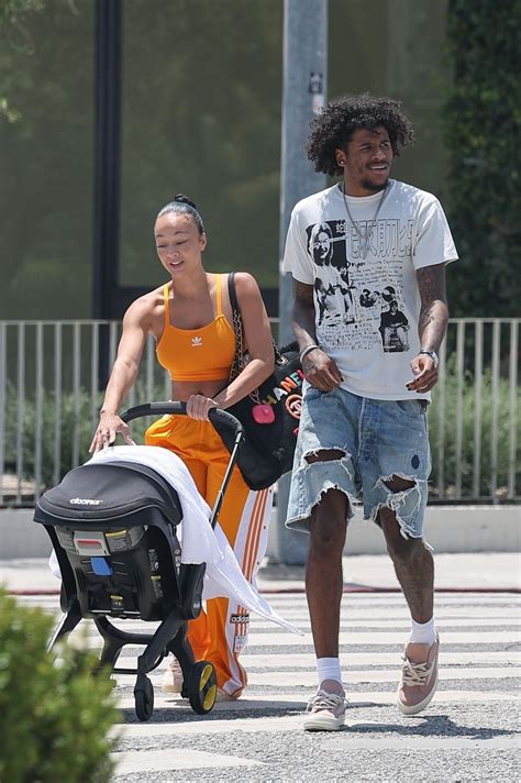 DRAYA MICHELE and Jalen Green Out with Their Newborn Baby in West ...