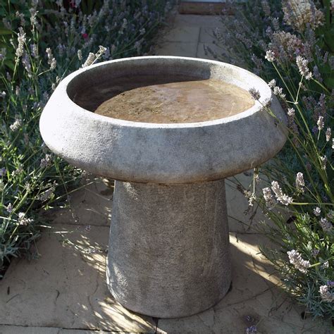 Modern Stone Bird Baths Contemporary Cirrus Bird Bath Fountain Kinsey