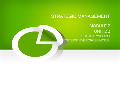SM PEST analysis and Porter's five forces model - STRATEGIC MANAGEMENT ...