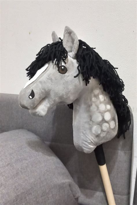 Hobby Horse A3/ Hobbyhorse/ Horse on a Stick//pferd/cheval/caballo/poni/gray Horse - Etsy