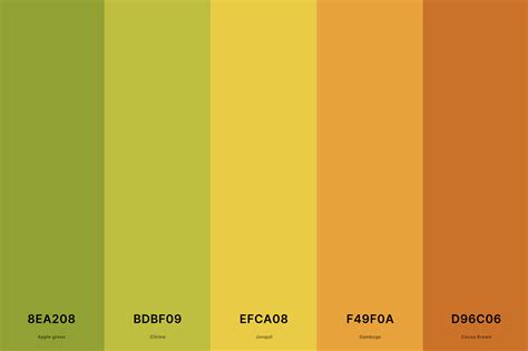25+ Best Yellow Color Palettes with Names and Hex Codes – CreativeBooster
