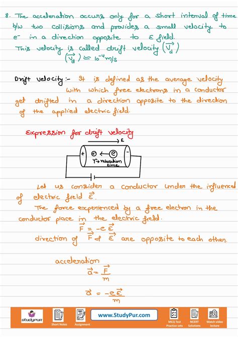 Current Electricity Class 12 Learnohub 的图像结果
