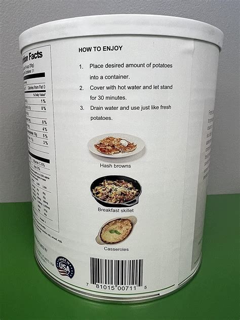 Dehydrated Potato Hash Browns 22.4 OZ #10 Can - Fresh and Honest Foods ...