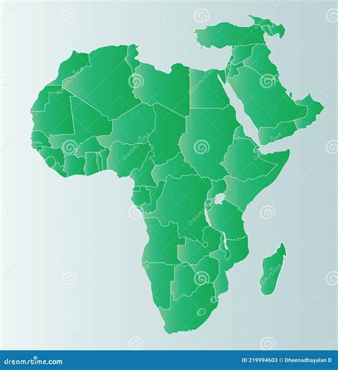 Blank Map Of Africa And Middle East