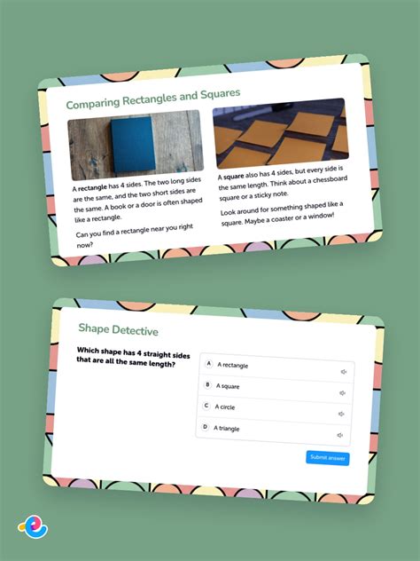 Seeing Shapes All Around Us Lesson Presentation Slides teaching ...