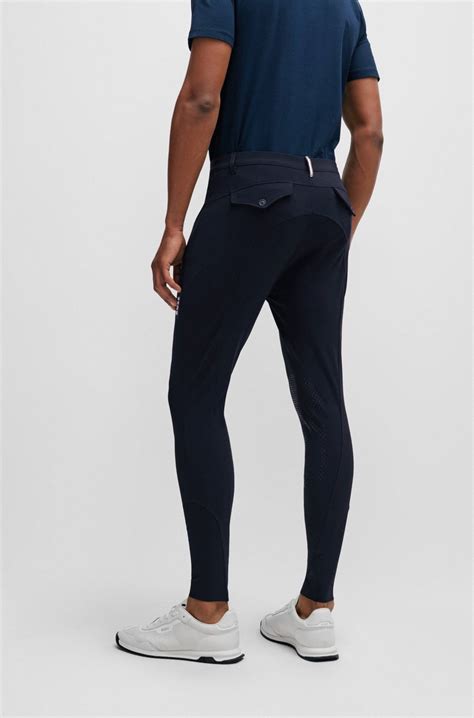 BOSS - Equestrian breeches with knee grips - Dark Blue