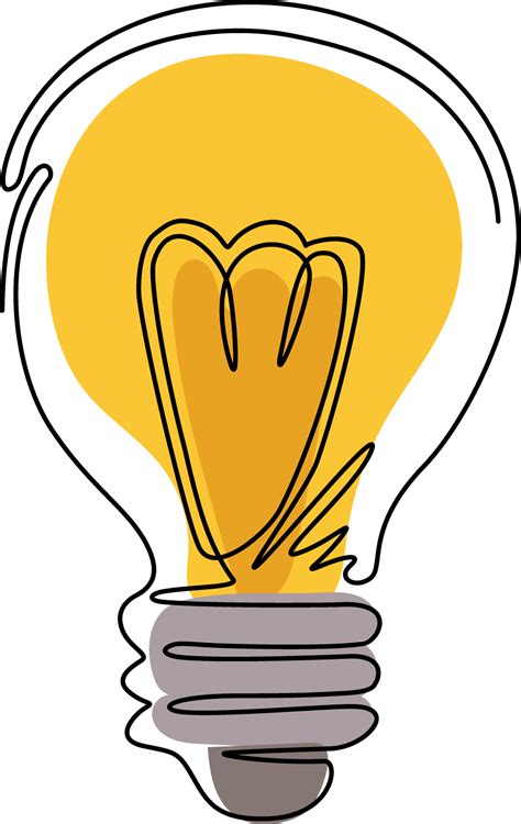 Light Bulb Idea Drawing Png