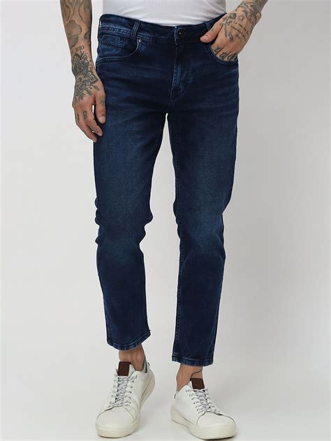 Mufti Men Slim Fit Light Fade Stretchable Jeans - Price History