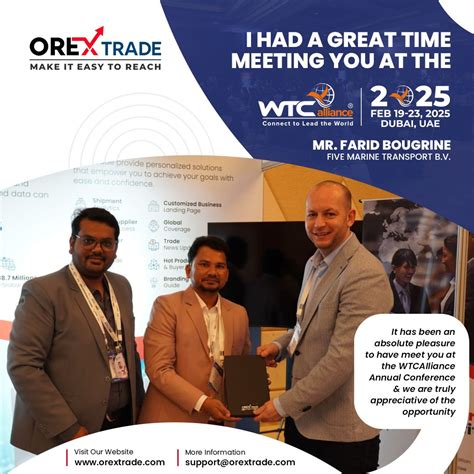 #wtcalliance2025 #orextradeworld #globalbusiness #networking #innovation #globaltrade # ...