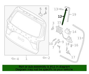 Genuine Lift Cylinder for 2020-2022 Hyundai Palisade | Part# 81840 ...