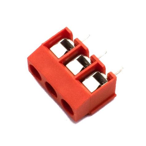 Buy PCB Screw Terminal Block - 3 Pin Wire to Board Connector - 5mm ...