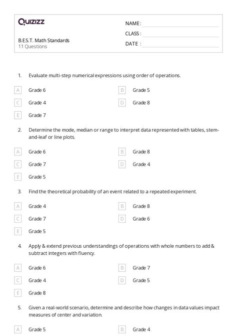 50+ One-Step Inequalities worksheets for Kindergarten on Quizizz | Free ...