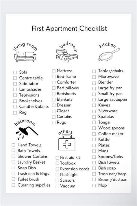 Free Printable Check List For The Essentials To Buy For A, 53% OFF