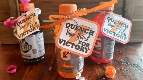 Quench Your Thirst for Victory- Gatorade Team Treat Tags - Etsy