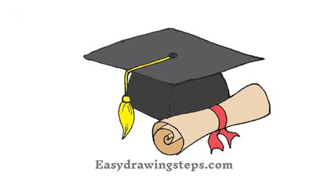 Graduation Cap Drawing 的图像结果