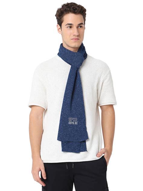 Spykar Blue Muffler for Men