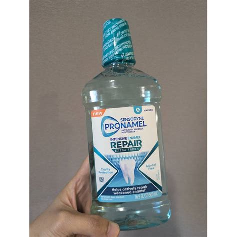 Dr. Grace 大推！美國 舒酸定 Sensodyne Pronamel 強化琺瑯質修復漱口水 500ml | 蝦皮購物