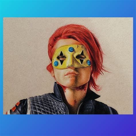 Gerard Way Danger Days Na Na Na Original Colorpencil Artwork Paper ...