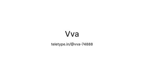 Vva — Teletype