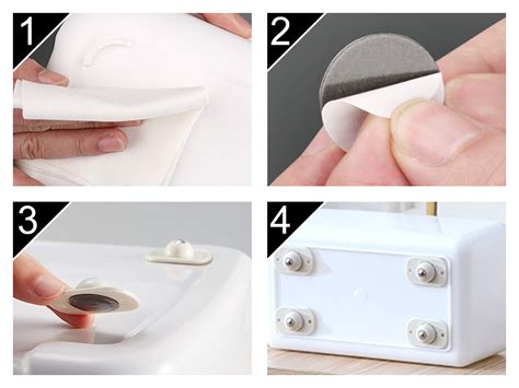 PUNZONE Self Adhesive 360 Degree Rotation Mini Swivel Casters Wheels ...