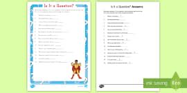 Question Words Exercise | Question Words Worksheet | Twinkl