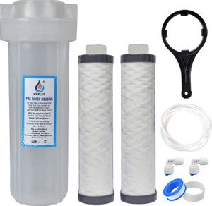 KRPLUS External Prefilter Kit with 2x MLT Filter Candles For Water ...